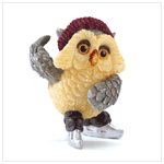 ICE SKATING OWL FIGURINE