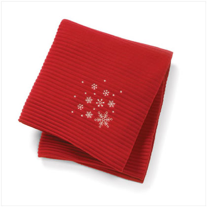 SNOWFLAKES ACCORDIAN THROW