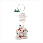 SNOWMAN CANDLEHOLDER