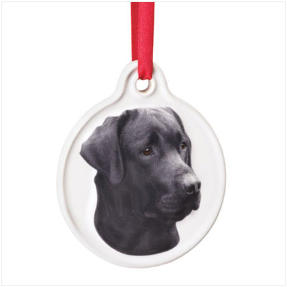 BLACK LAB ORNAMENT