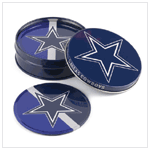 DALLAS COWBOYS TIN COASTER SET
