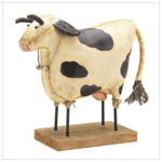 COW FABRIC FIGURINE