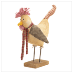 CHICKEN FABRIC FIGURINE