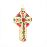 CROSS GLASS ORNAMENT