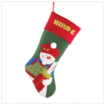 GOLF SNOWMAN STOCKING