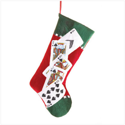 PLUSH PLAYING CARDS STOCKING