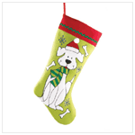 PLUSH DOG STOCKING