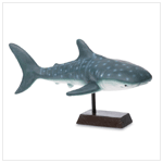 CERAMIC SHARK FIGURINE ON BASE