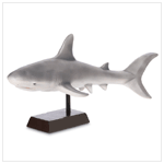 CERAMIC GREY SHARK FIGURINE