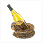 POLYRESIN SNAKE BOTTLE HOLDER