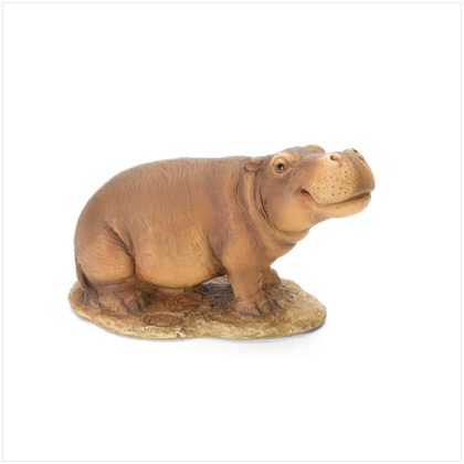 4 1/2'H HIPPO FIGURINE