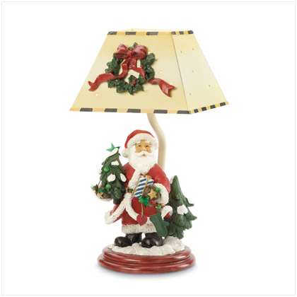 SANTA C-HOLDER W/METAL SHADE