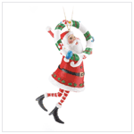 SANTA WITH WREATH ORNAMENT