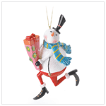 SNOWMAN WITH GIFT ORNAMENT