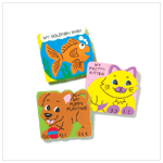 ANIMAL SET/3 FOAM BOARD BOOKS