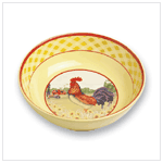 COUNTRY ROOSTER SERVING BOWL