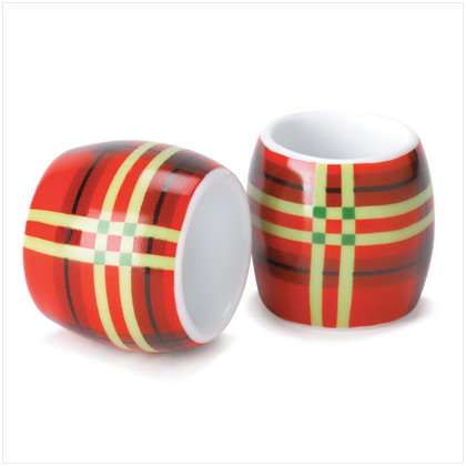 PERFECTLY PLAID NAPKIN RINGS