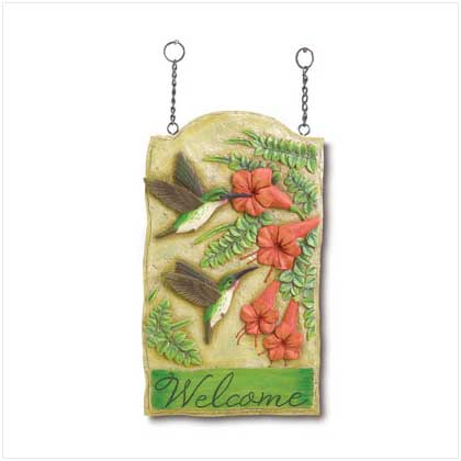 HUMMINGBIRD WELCOME SIGN