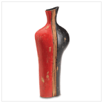 BLACK AND RED VASE