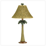 PALM TREE RATTAN LAMP