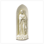 POLYRESIN VIRGIN MARY FIGURINE