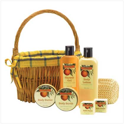 ORANGE GROVE BATH BASKET SET