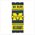 UNIV OF MICHIGAN DOOR FLAG
