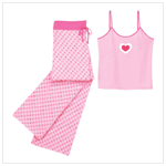 MULTI HEARTS LOUNGEWEAR-SM