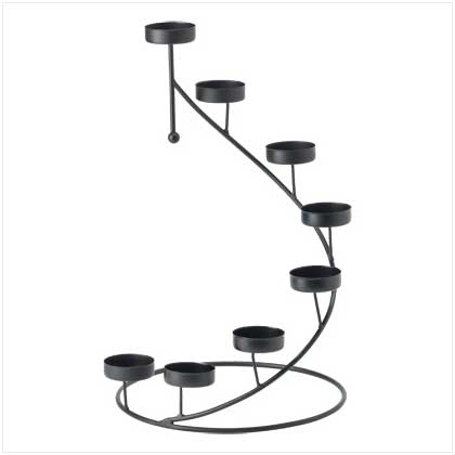METAL SPIRAL CANDLEHOLDER