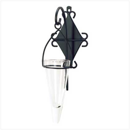 METAL HANGING PENDANT VASE
