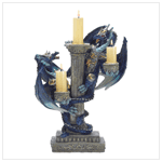 BLUE DRAGON CANDLEHOLDER