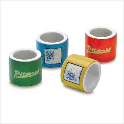 PICASSO 'LINES' NAPKIN RINGS