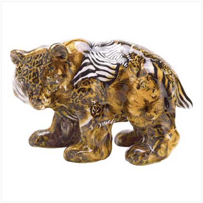 PATCHWORK ANIMAL-PRINT BEAR FI
