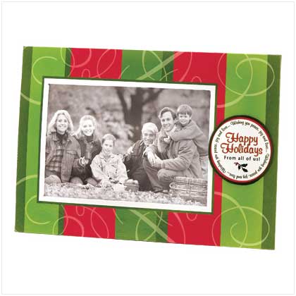 HAPPY HOLIDAYS PAPER FRAME