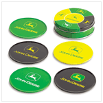JOHN DEERE TIN COASTER SET