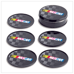 NASCAR TIN COASTER SET - 5 PC