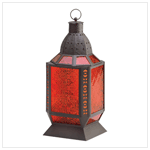 AMBER SQUARE MOROCCAN LANTERN
