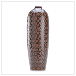 MOCHA SCROLLWORK VASE