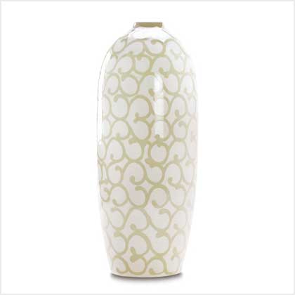 IVORY SCROLLWORK VASE