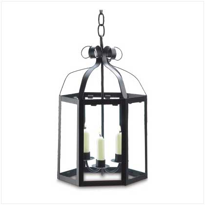 METAL TAPER CANDLE LANTERN
