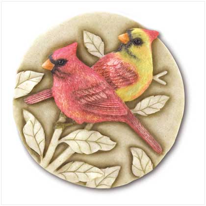 CARDINAL STEPPING STONE/PLAQUE