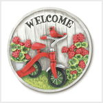 TRICYCLE GARDEN STONE/PLAQUE