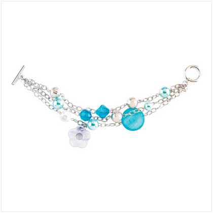 BEJEWELED BLUE BRACELET