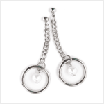 PEARL HOOP EARRINGS