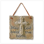 MAY GOD BLESS THIS HOME PLAQUE