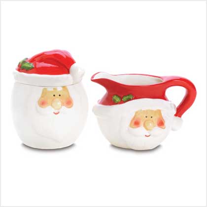 SANTA SUGAR & CREAMER SET