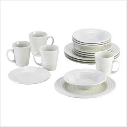 CREAM 16PC DINNERWARE SET