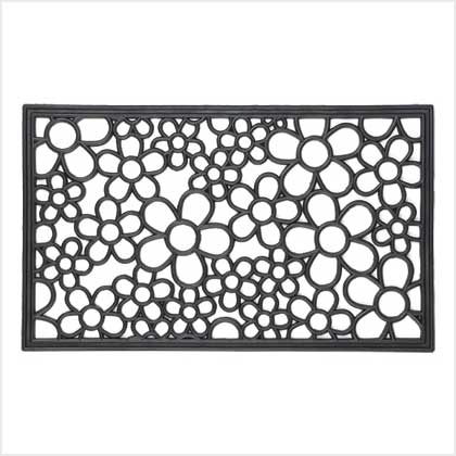 'FLOWER POWER' WELCOME MAT
