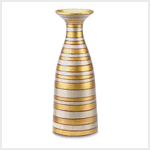 METALLIC STRIPE VASE