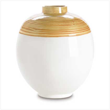 BAMBOO-COLLAR VASE